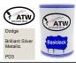 Preview: Dodge, Brilliant Silver Metallic, PD3: 500ml Lackdose, von ATW Autoteile West.